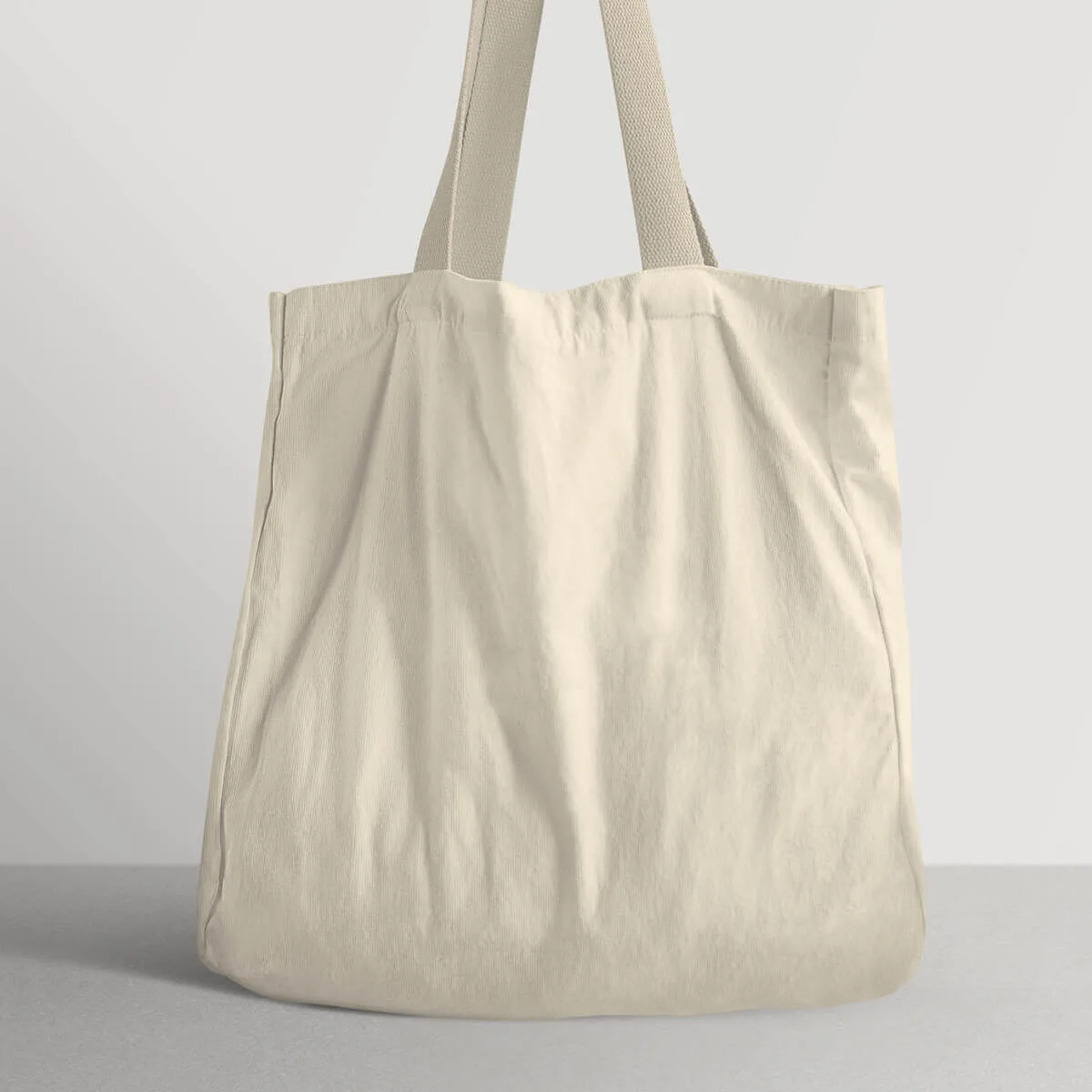 Canvas Bags 3 Customize canvas bag with logo printing on it. Cream color